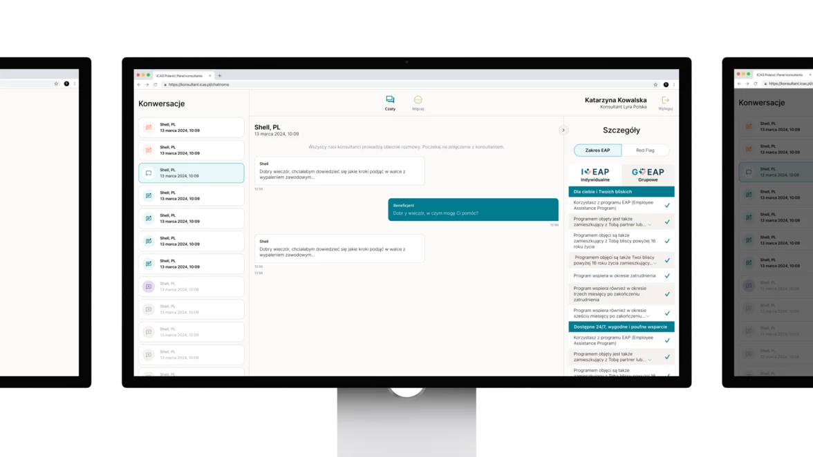 Realizacja Lyra Polska Panel Konsultanta Chat