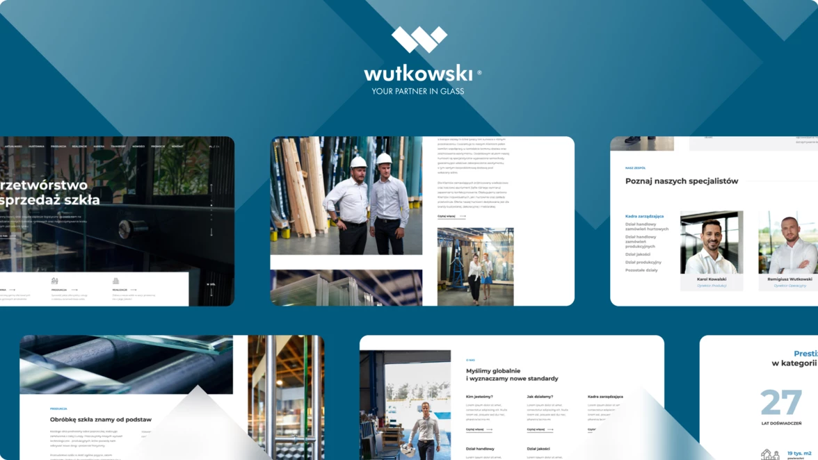 Realizacja Wutkowski strona internetowa makiety