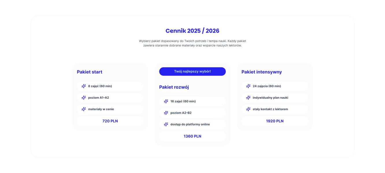 Makieta strony internetowej