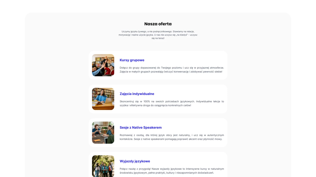 Makieta strony internetowej