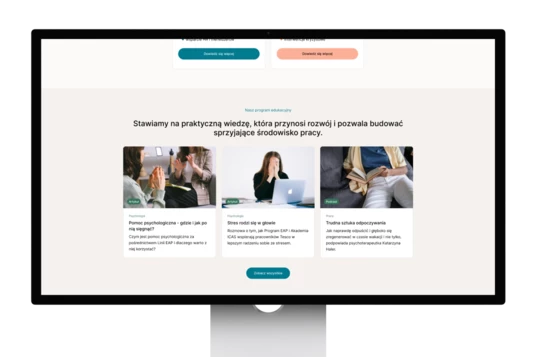 Makieta strony internetowej