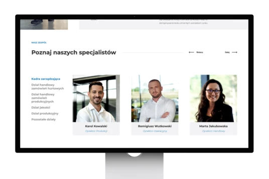 Makieta strony internetowej
