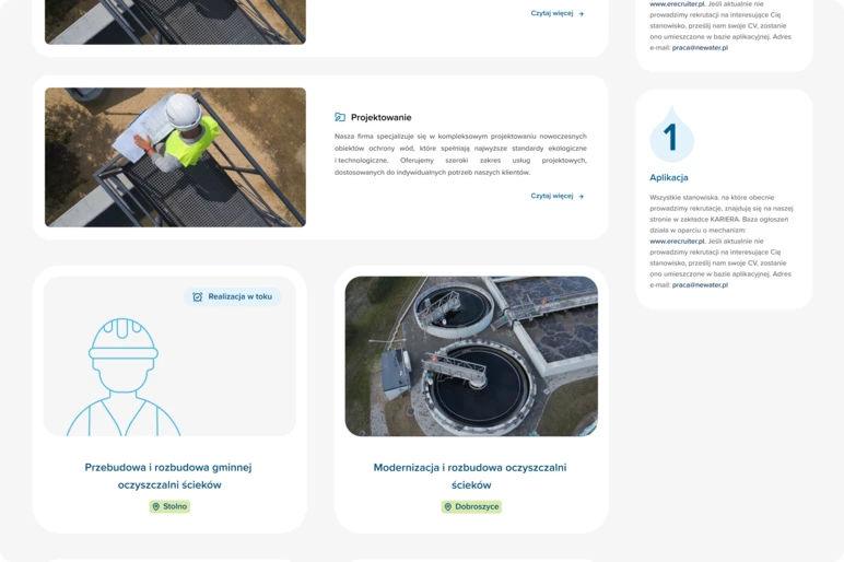 Makieta strony internetowej